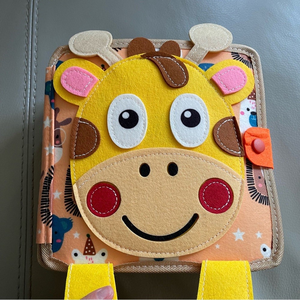 Giraffe Felt Busy Book for Kids